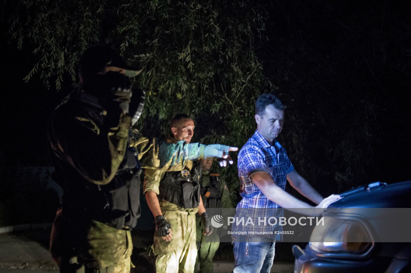 Группа быстрого реагирования народного ополчения в Луганске