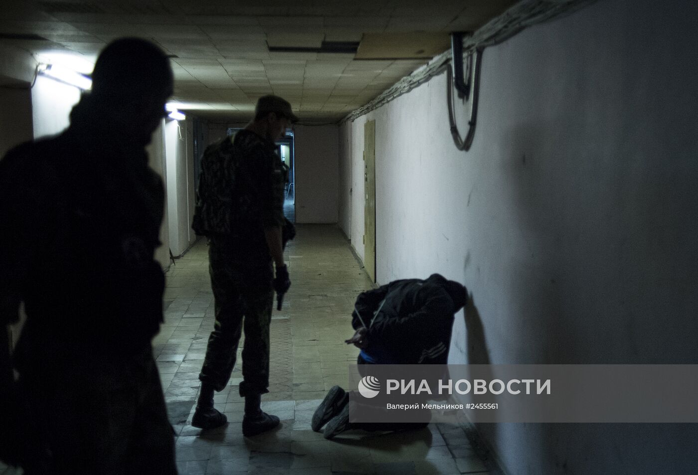 Группа быстрого реагирования народного ополчения в Луганске