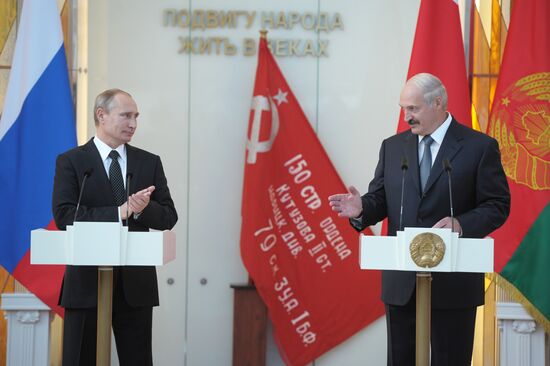 Визит В.Путина в Белоруссию