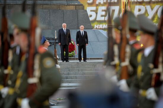 Визит В.Путина в Белоруссию