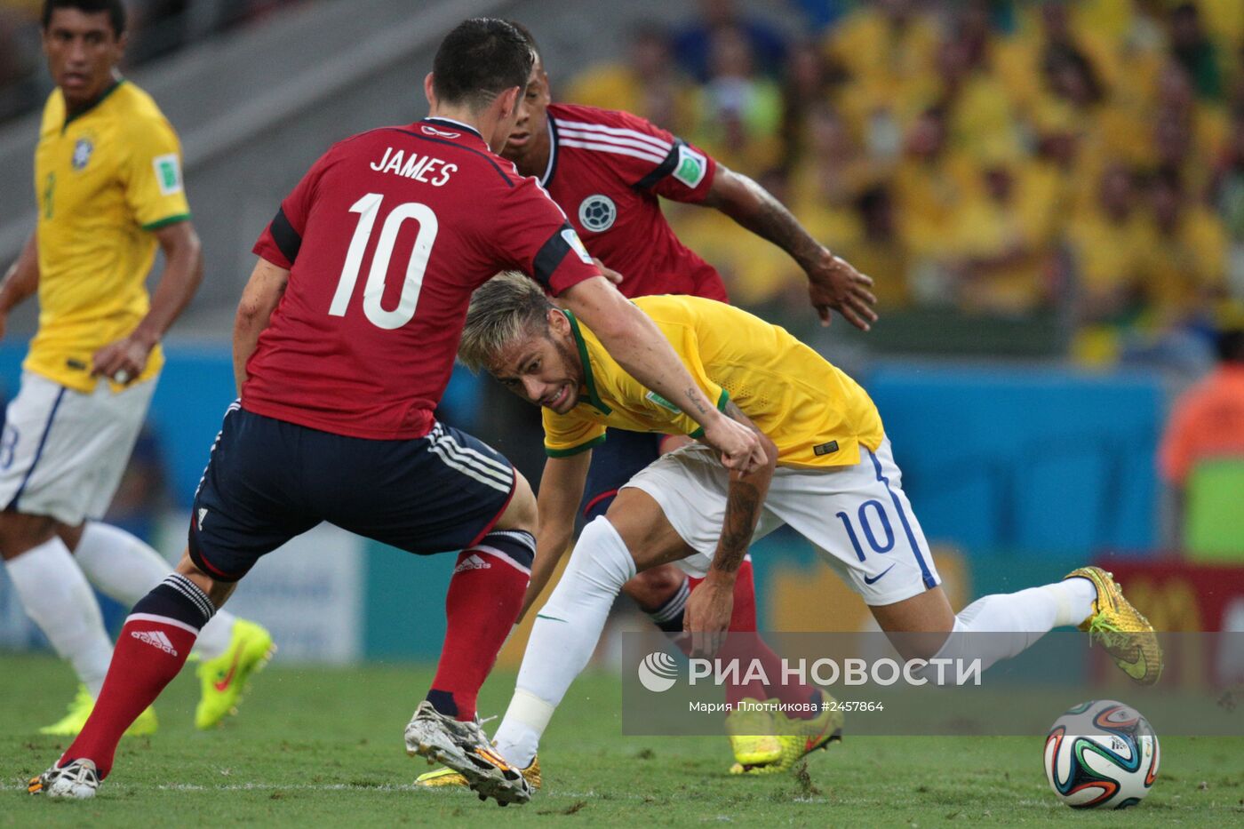 Футбол. Чемпионат мира - 2014. Матч Бразилия - Колумбия