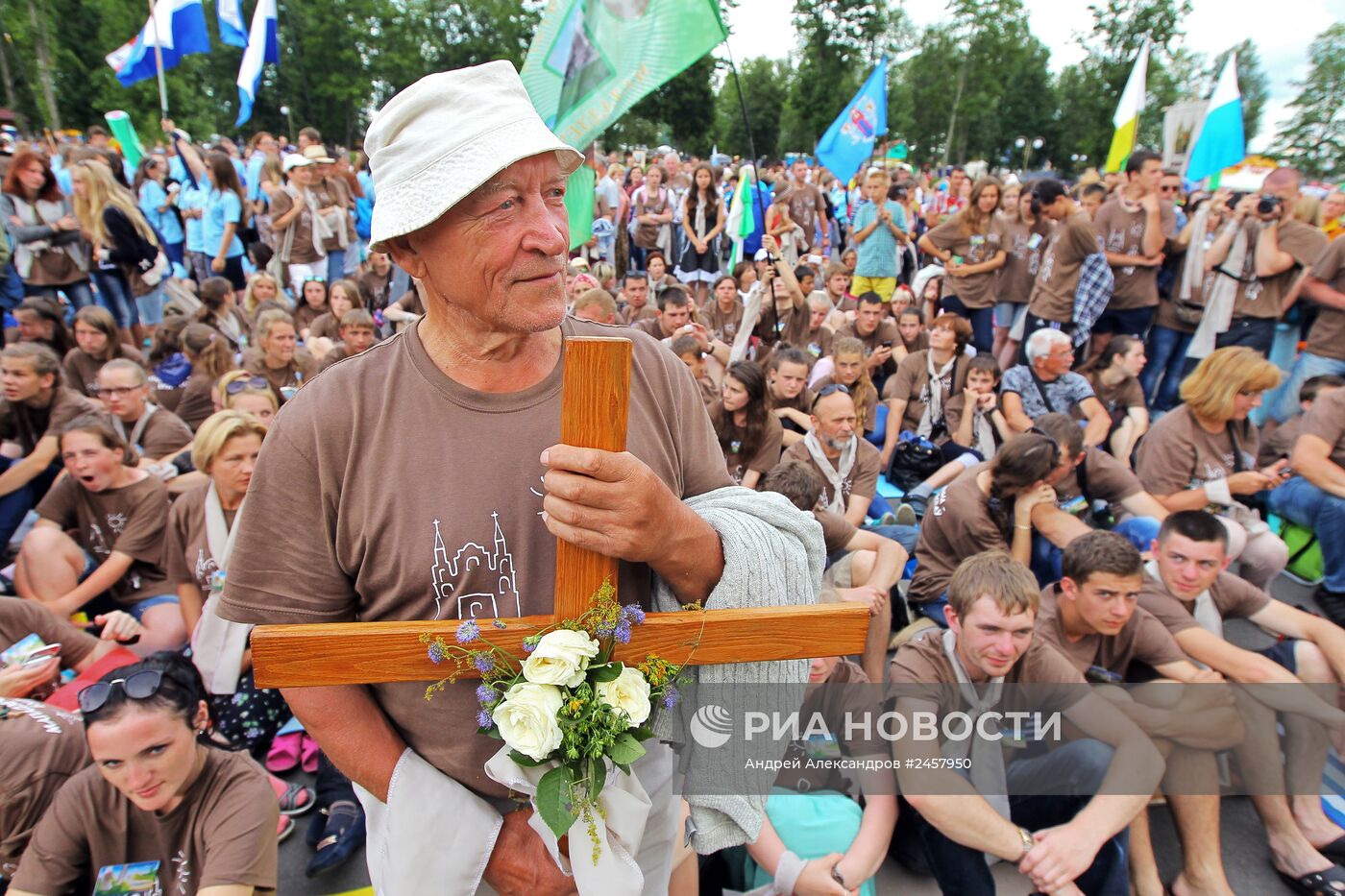 Католический фестиваль в деревне Будслав в Белоруссии