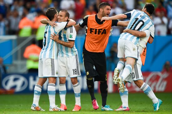 Футбол. Чемпионат мира - 2014. Матч Аргентина - Бельгия