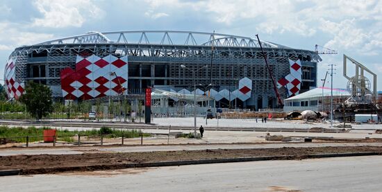 Строительство стадиона "Открытие Арена" футбольного клуба "Спартак"