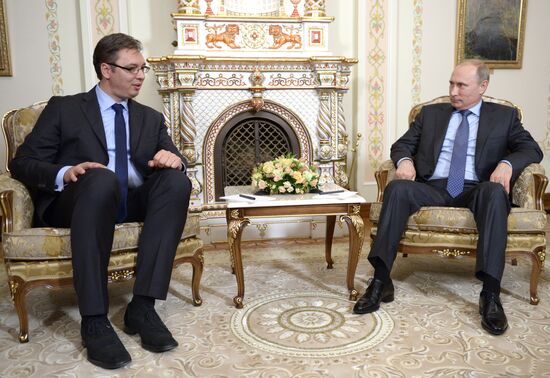 Встреча В.Путина с А.Вучичем