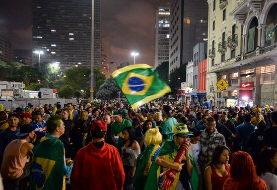 Сан-Паулу после матча Бразилия-Германия
