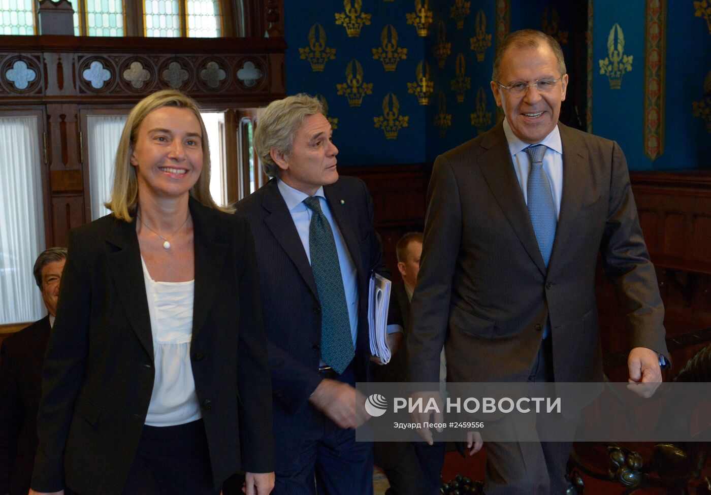 Встреча министров иностранных дел России и Италии в Москве