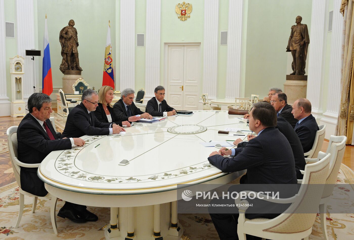 Встреча В.Путина с Ф.Могерини