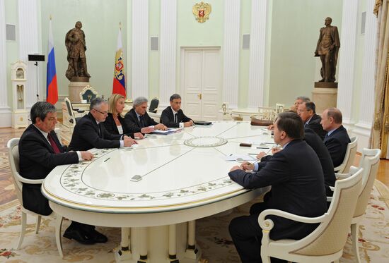 Встреча В.Путина с Ф.Могерини