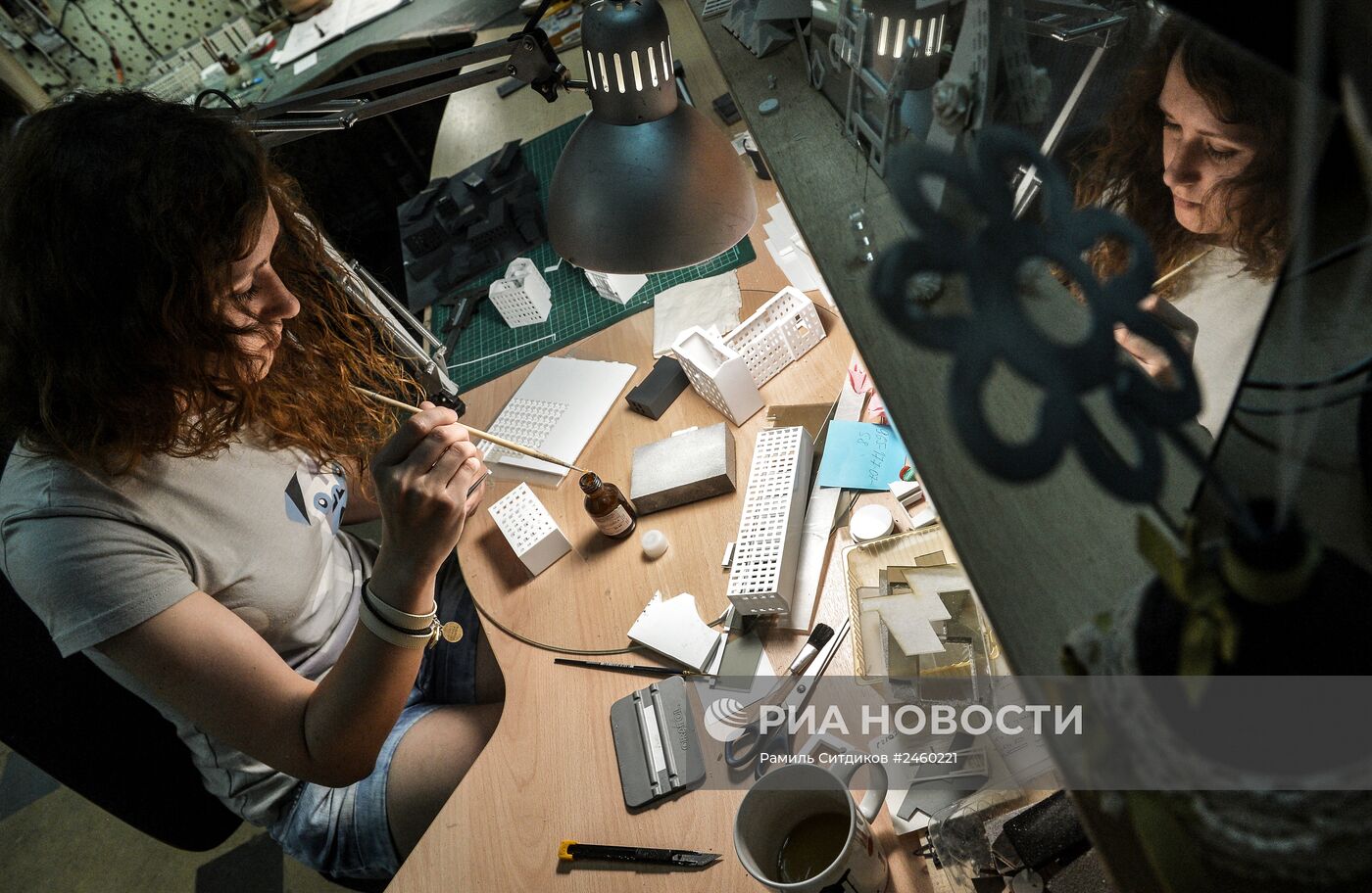 Демонстрация макета города Москвы