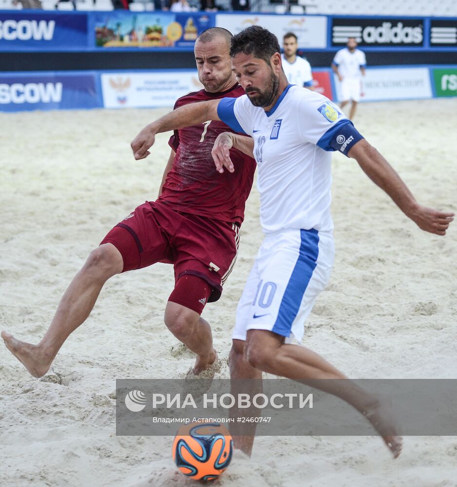 Пляжный футбол. Этап Евролиги. Матч Греция - Россия