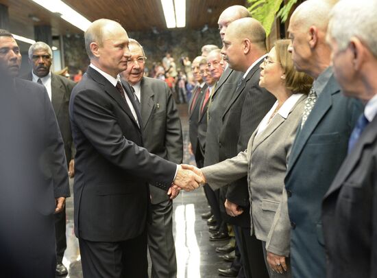 Официальный визит В.Путина на Кубу