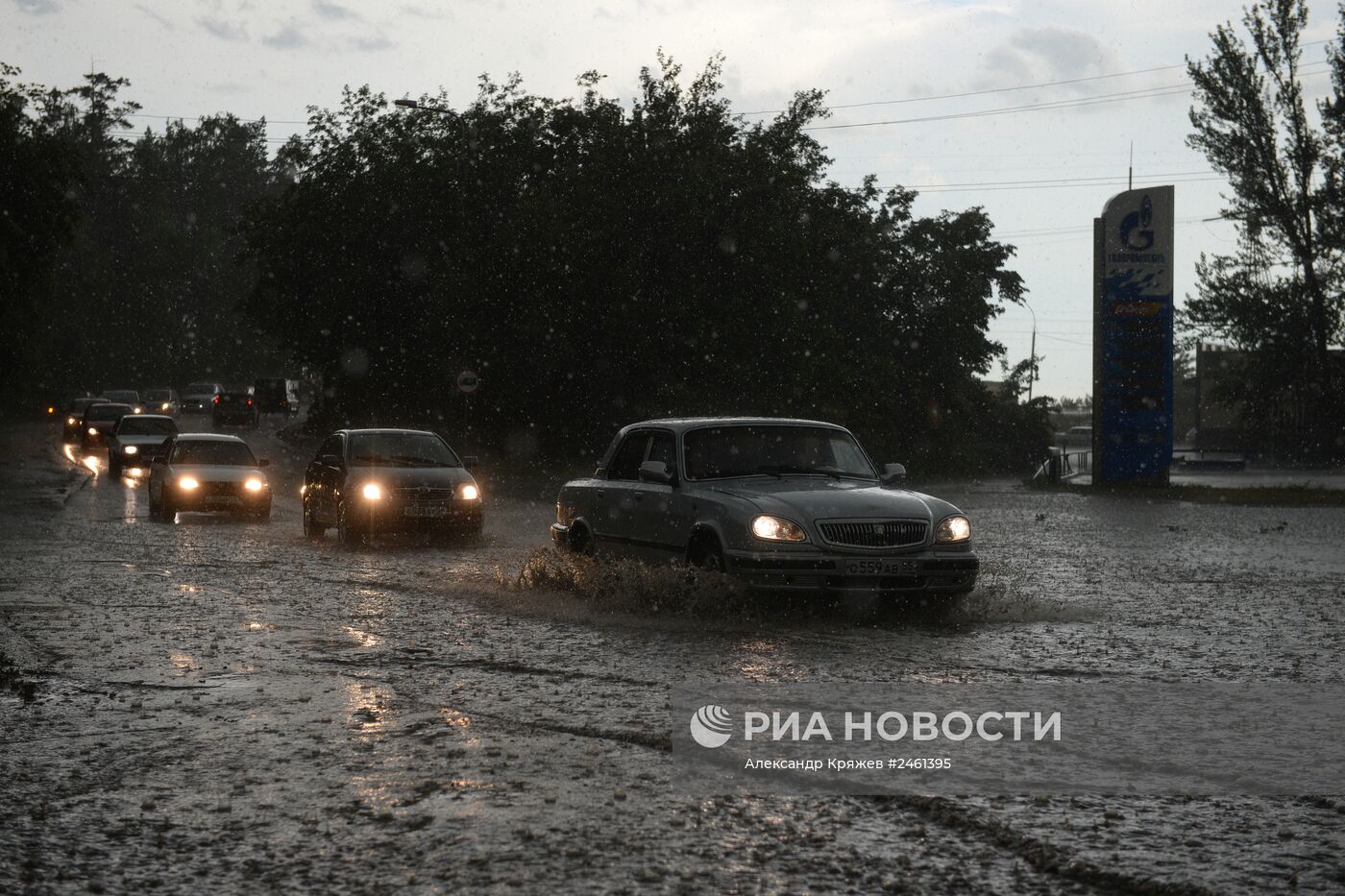 Гроза в Новосибирске