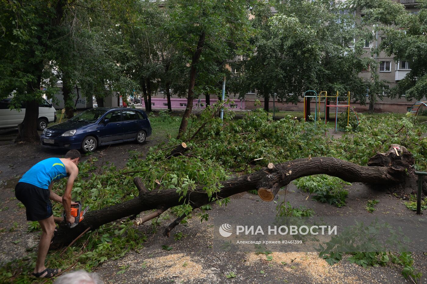 Гроза в Новосибирске
