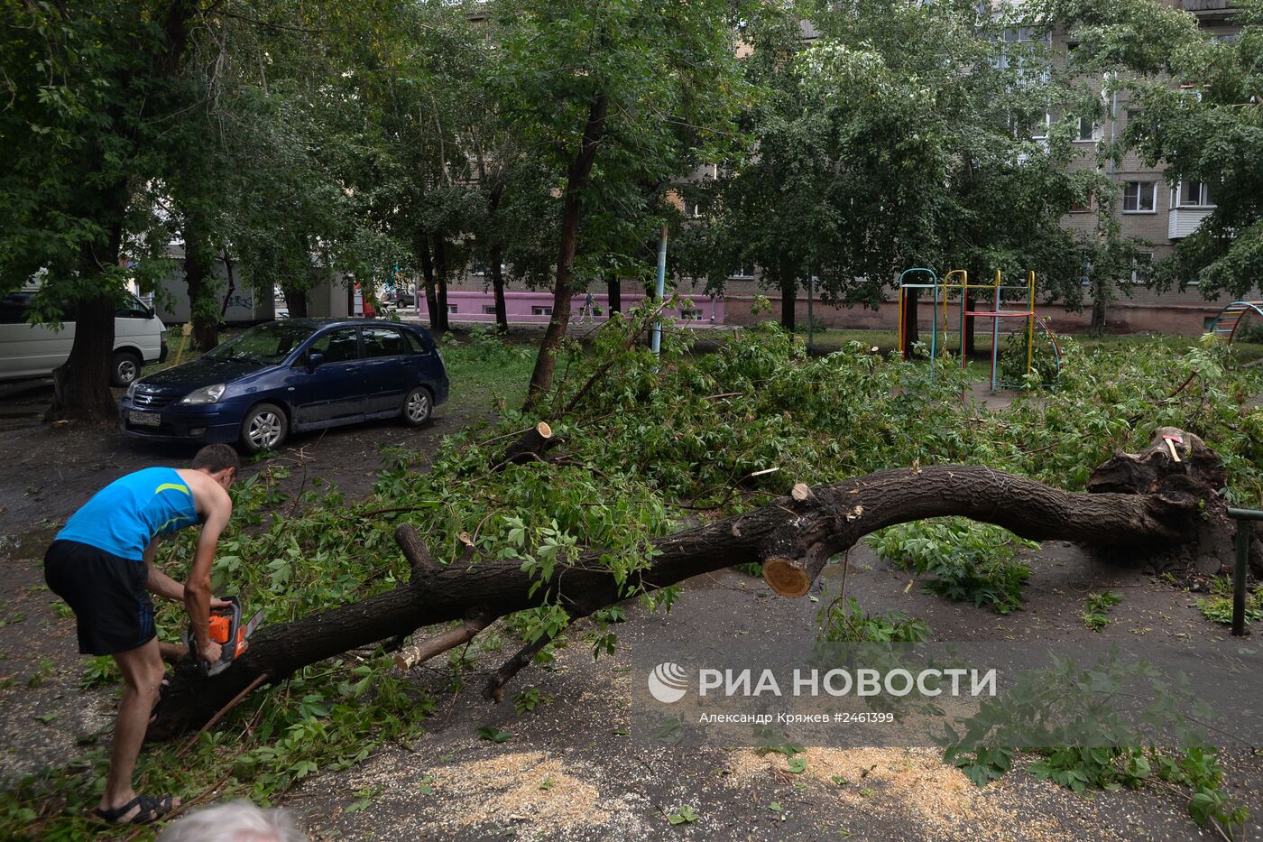Гроза в Новосибирске