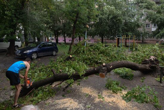 Гроза в Новосибирске