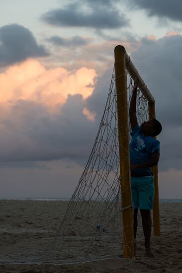 Трансляция матча за третье место ЧМ-2014 на пляже Копакабана в Рио-де-Жанейро