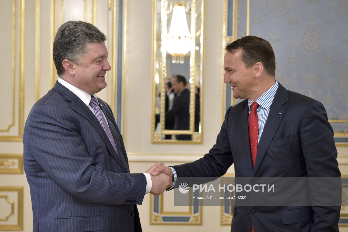 Президент Украины П.Порошенко провел встречу с главами МИД Польши, Латвии и Исландии