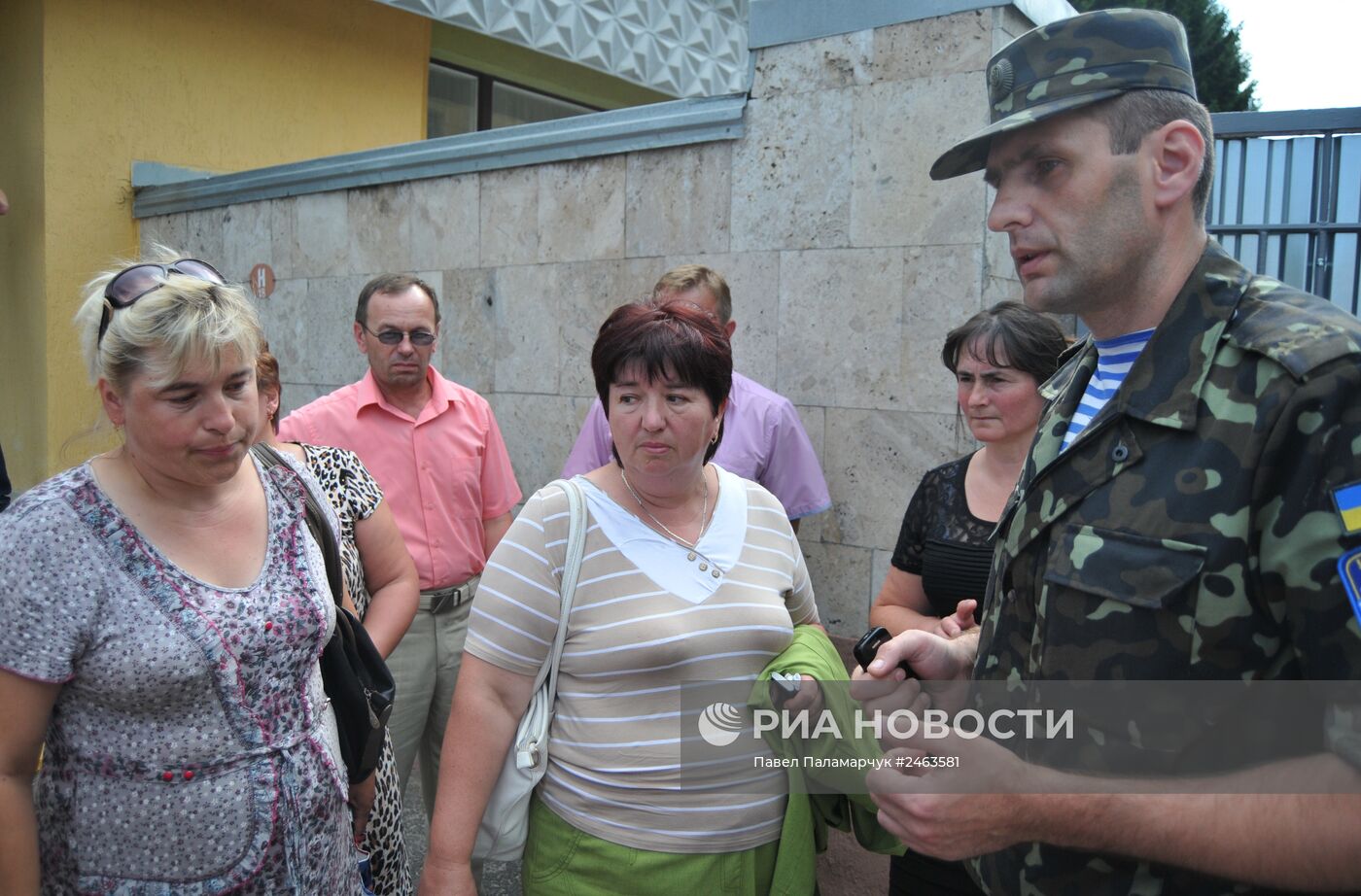 Пикет во Львове родителей и родственников военнослужащих, участвующих в спецоперации на востоке Украины