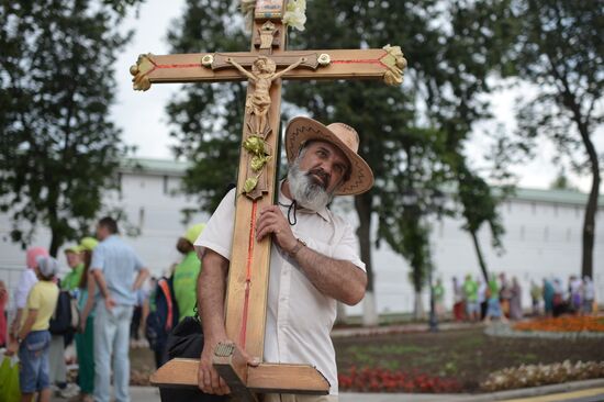 Торжества, посвященные 700-летию со дня рождения преподобного Сергия Радонежского. День второй