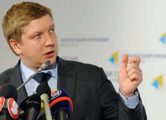 Пресс-конференция главы НАК "Нафтогаз Украины" Андрея Коболева