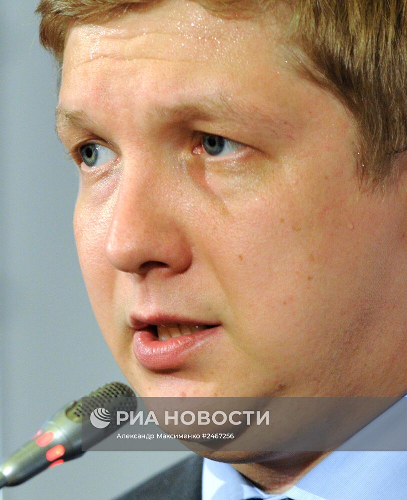 Пресс-конференция главы НАК "Нафтогаз Украины" Андрея Коболева