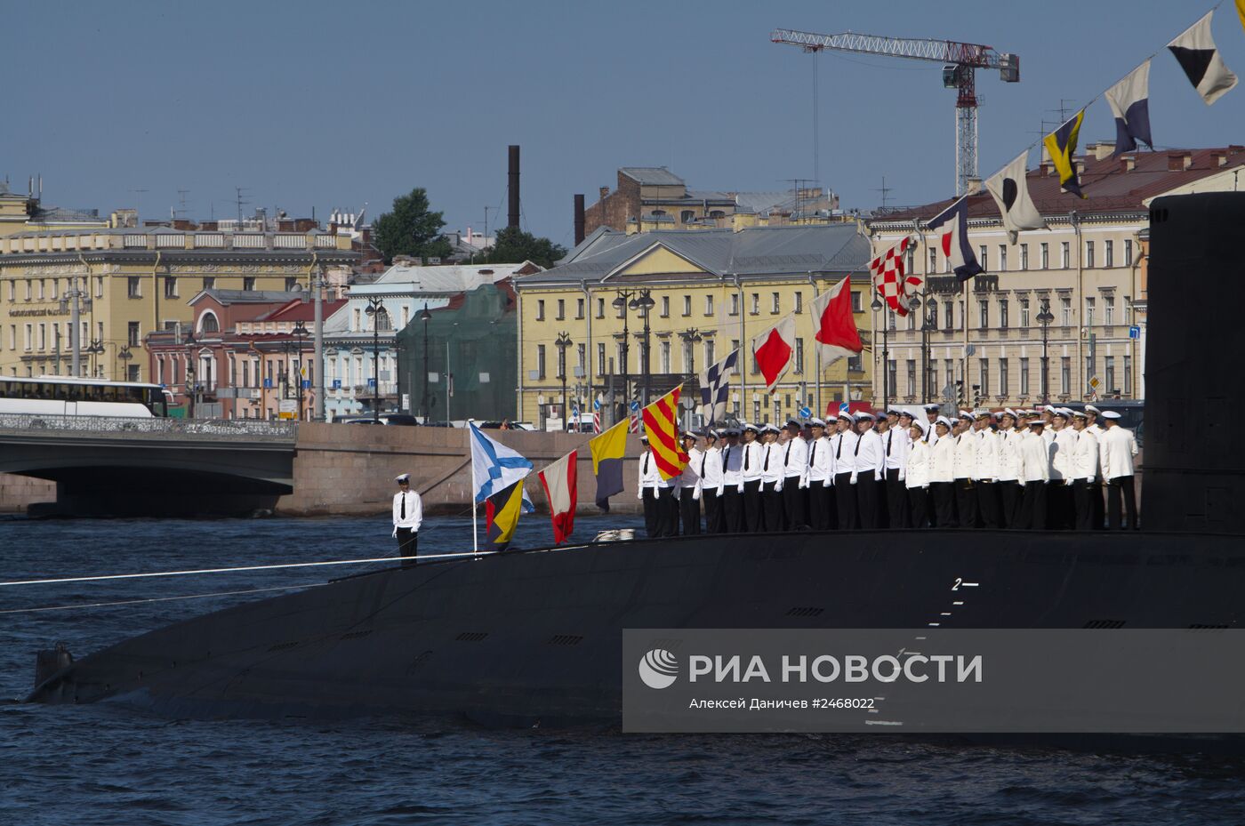 Генеральная репетиция парада кораблей в Санкт-Петербурге