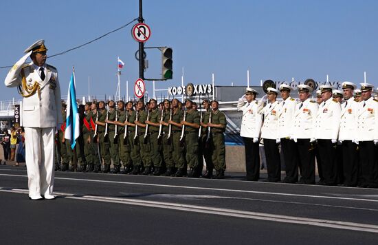 Генеральная репетиция парада кораблей в Санкт-Петербурге