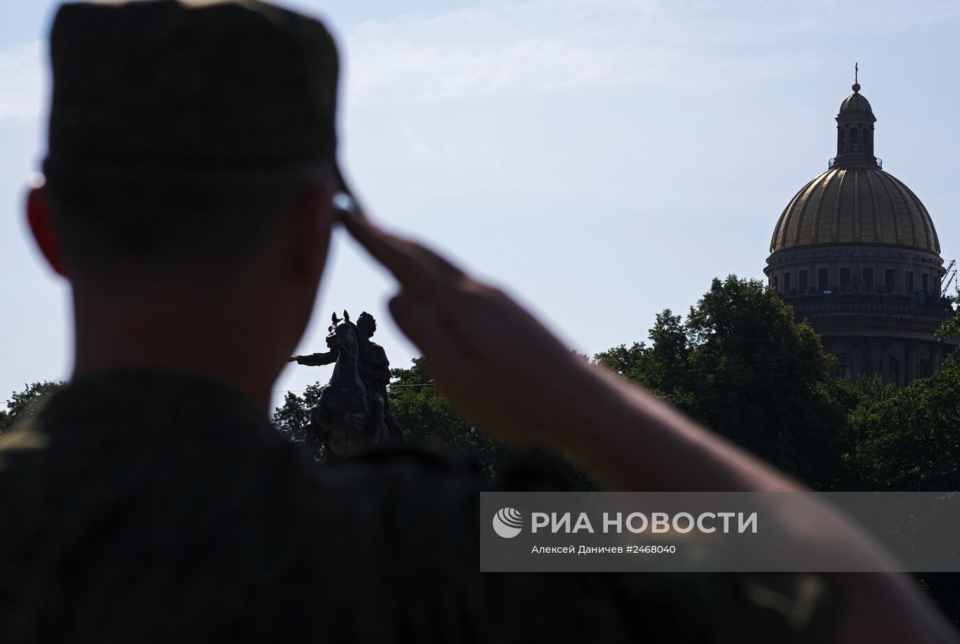 Генеральная репетиция парада кораблей в Санкт-Петербурге