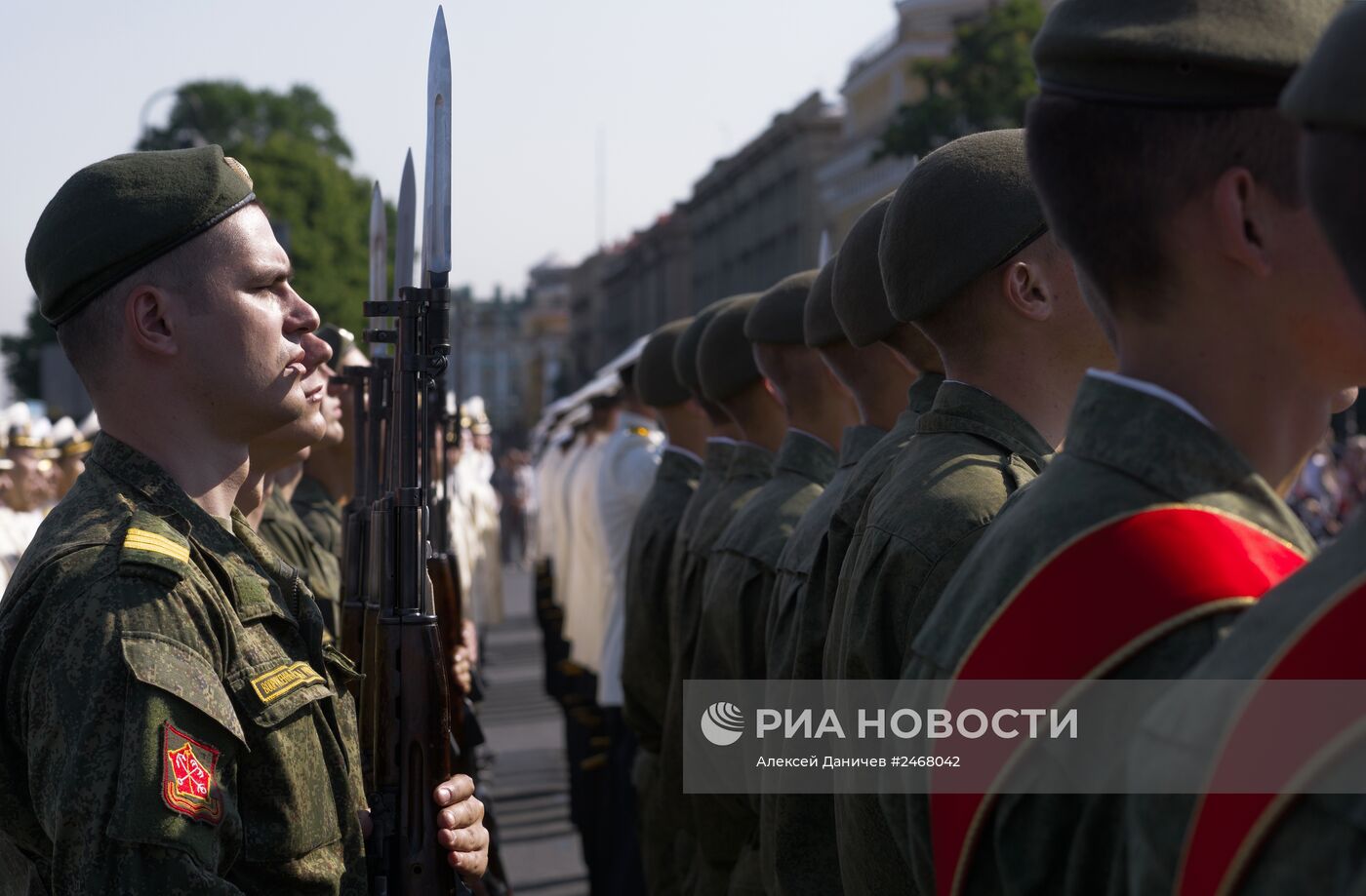Генеральная репетиция парада кораблей в Санкт-Петербурге