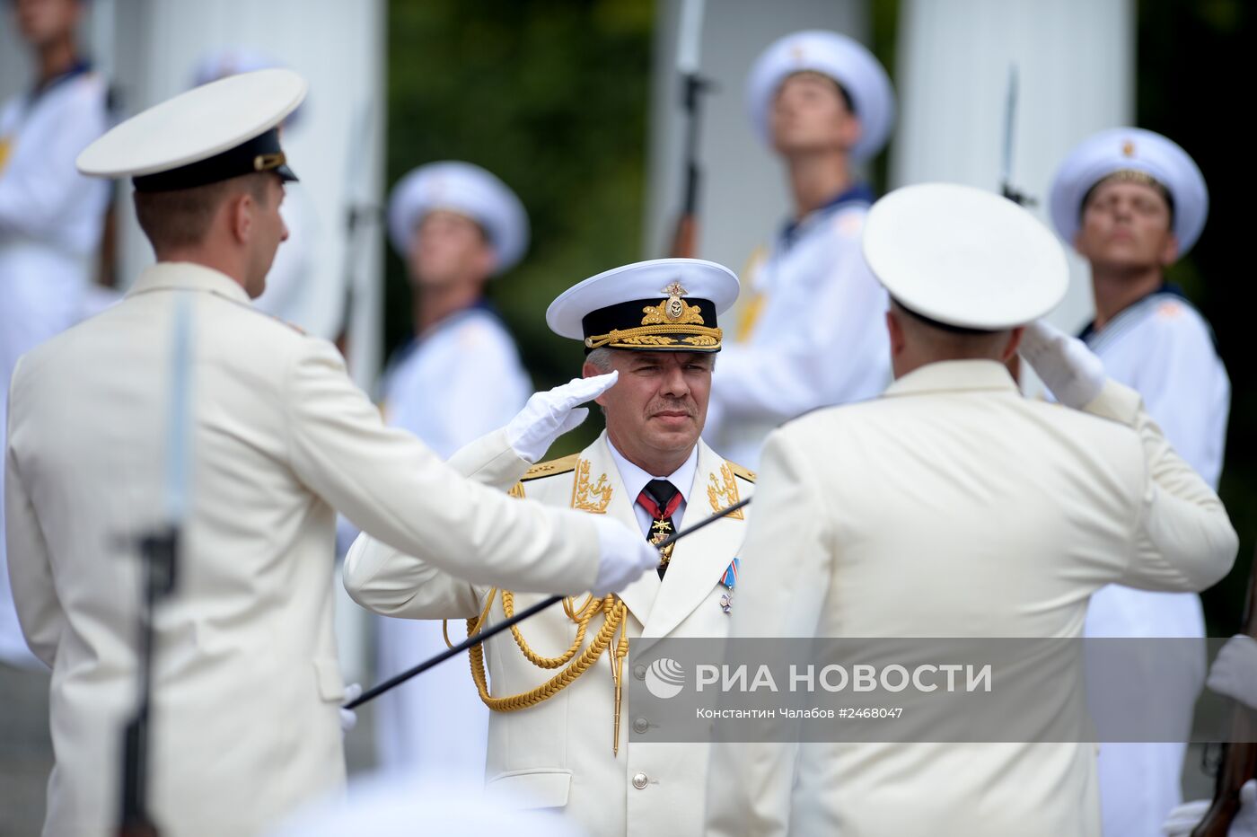 Репетиция парада ко Дню ВМФ в Севастополе
