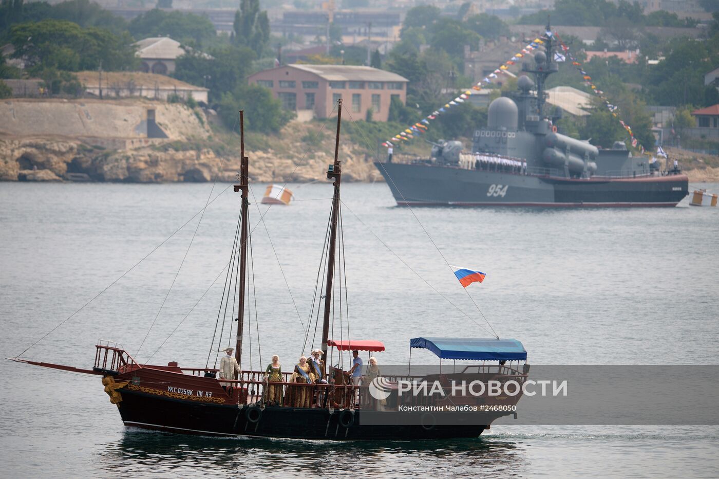 Репетиция парада ко Дню ВМФ в Севастополе