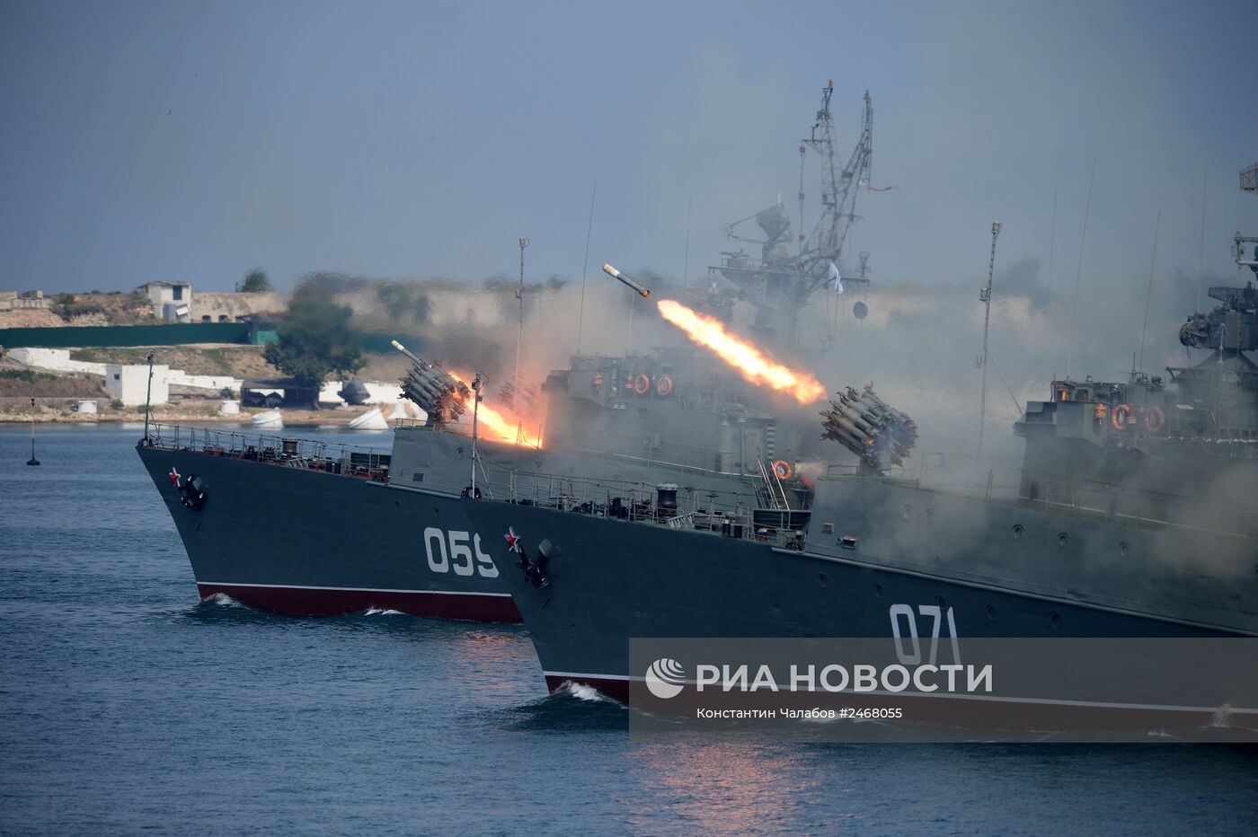Репетиция парада ко Дню ВМФ в Севастополе
