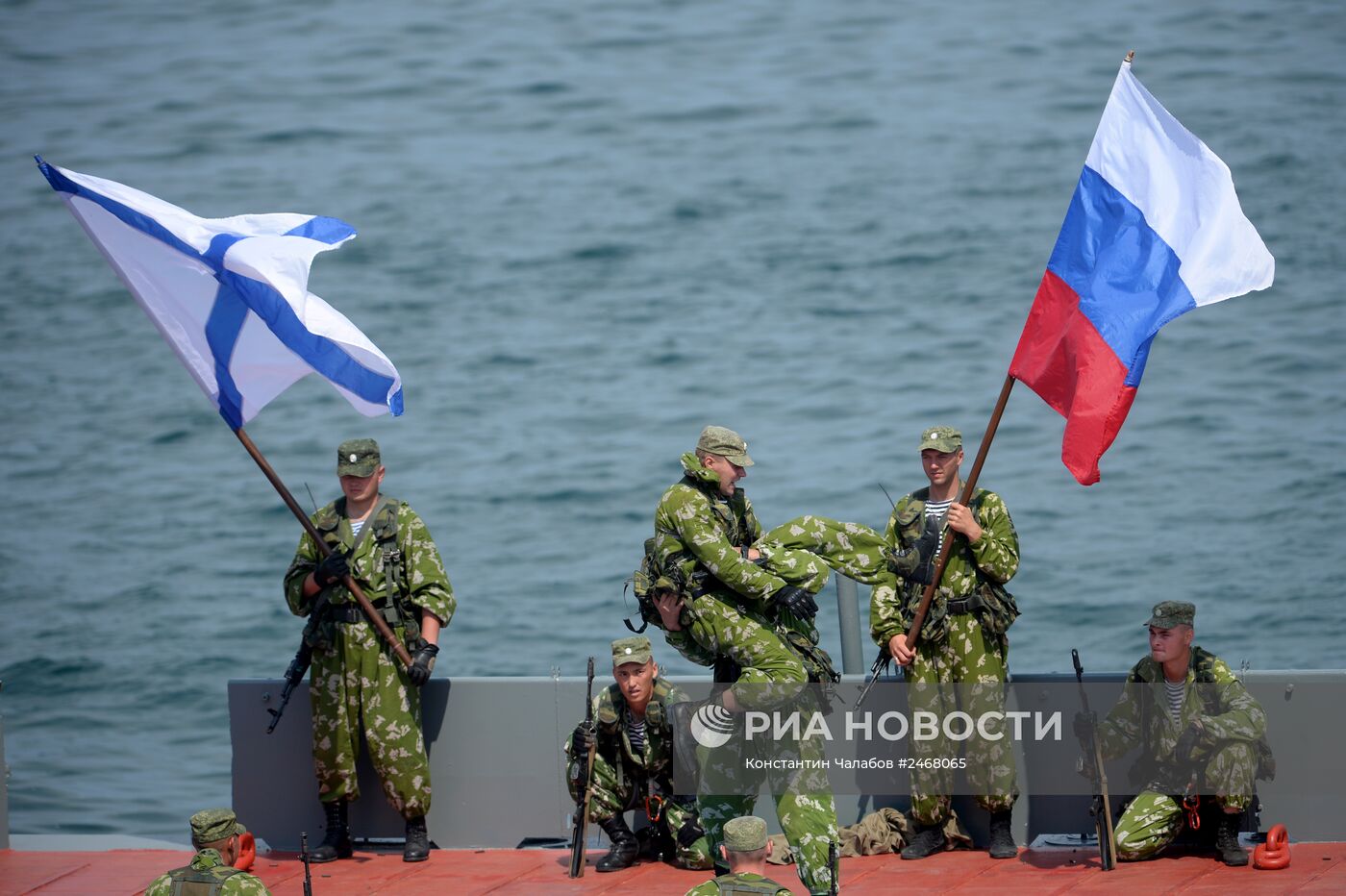 Репетиция парада ко Дню ВМФ в Севастополе
