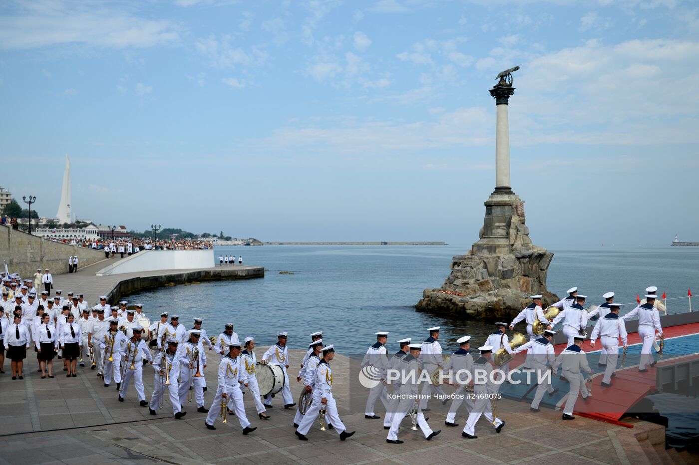 Репетиция парада ко Дню ВМФ в Севастополе