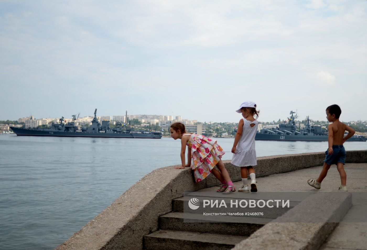 Репетиция парада ко Дню ВМФ в Севастополе