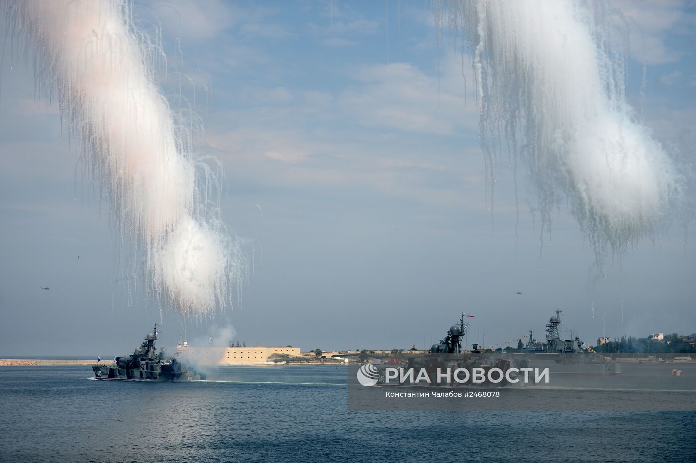 Репетиция парада ко Дню ВМФ в Севастополе