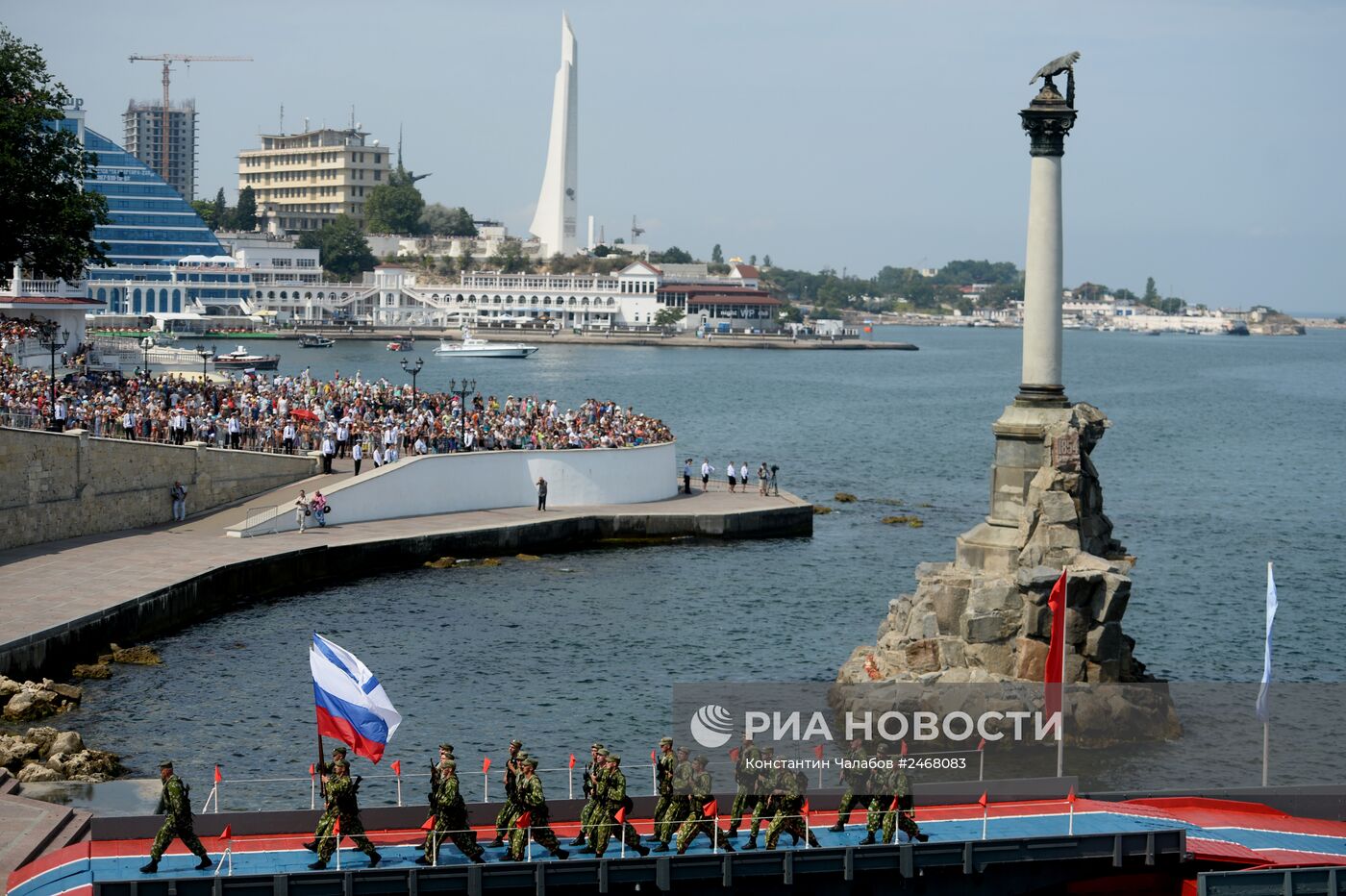 Репетиция парада ко Дню ВМФ в Севастополе