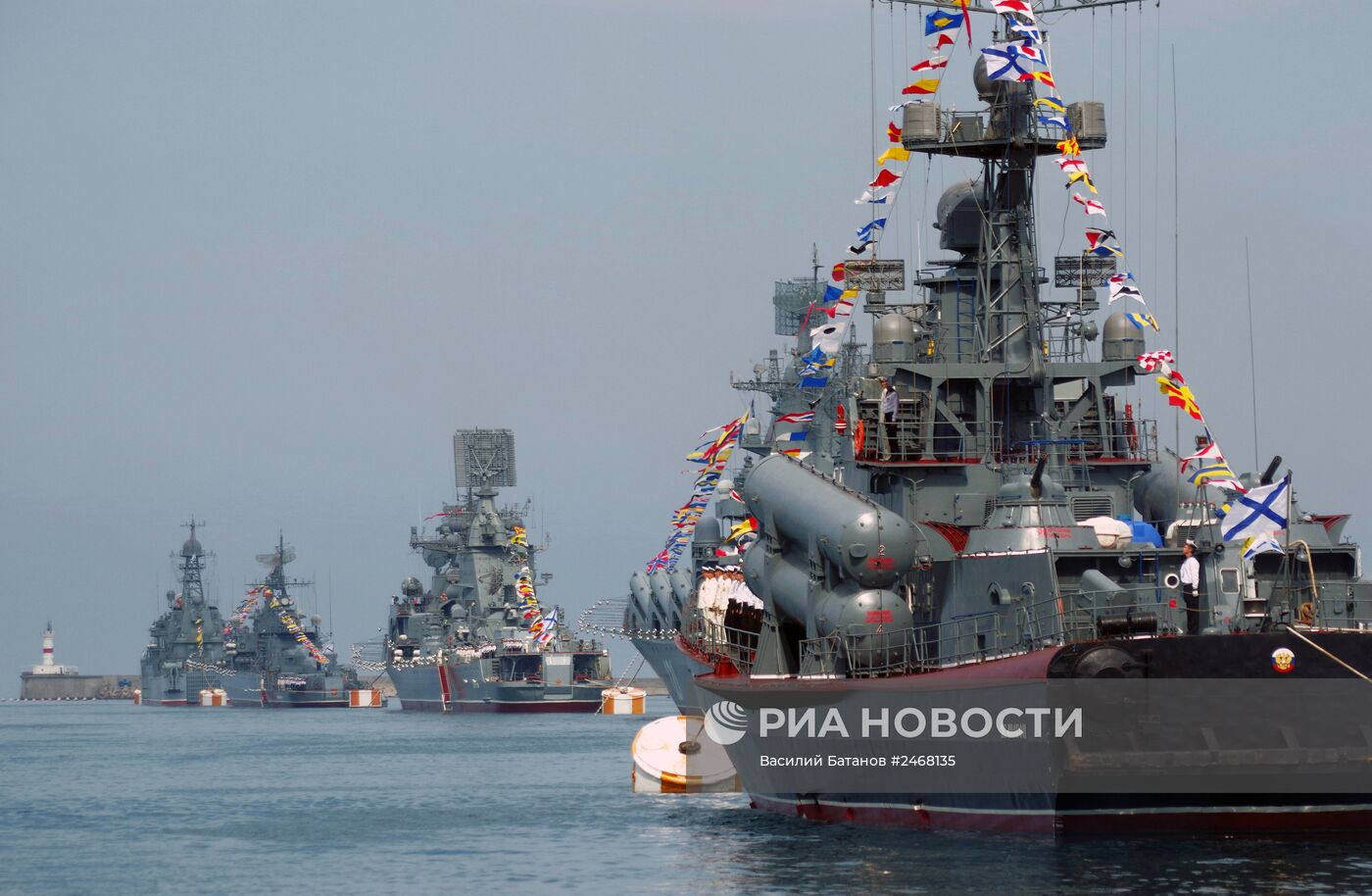 Репетиция парада ко Дню ВМФ в Севастополе