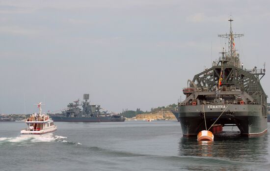 Репетиция парада ко Дню ВМФ в Севастополе