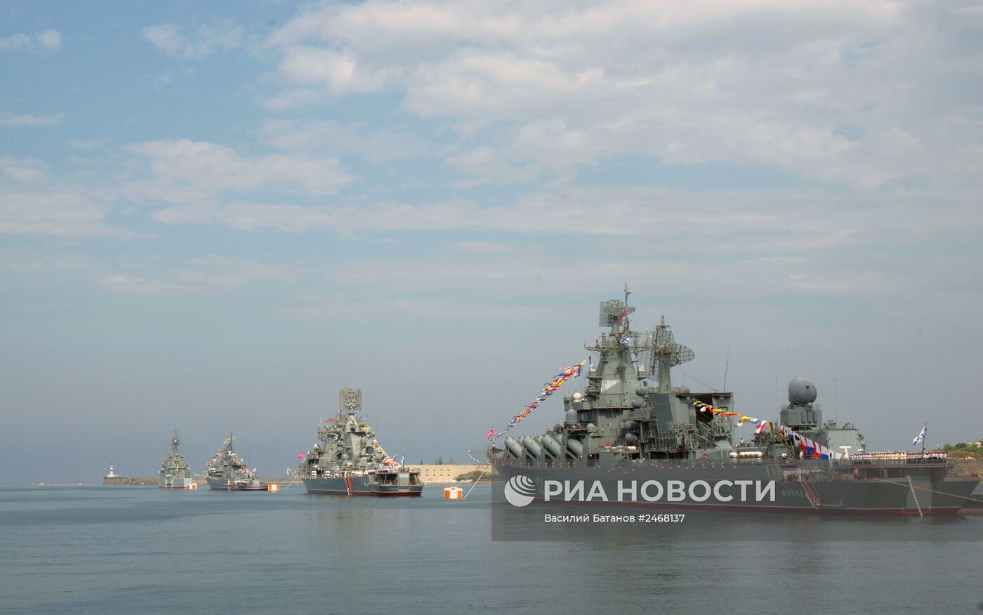 Репетиция парада ко Дню ВМФ в Севастополе