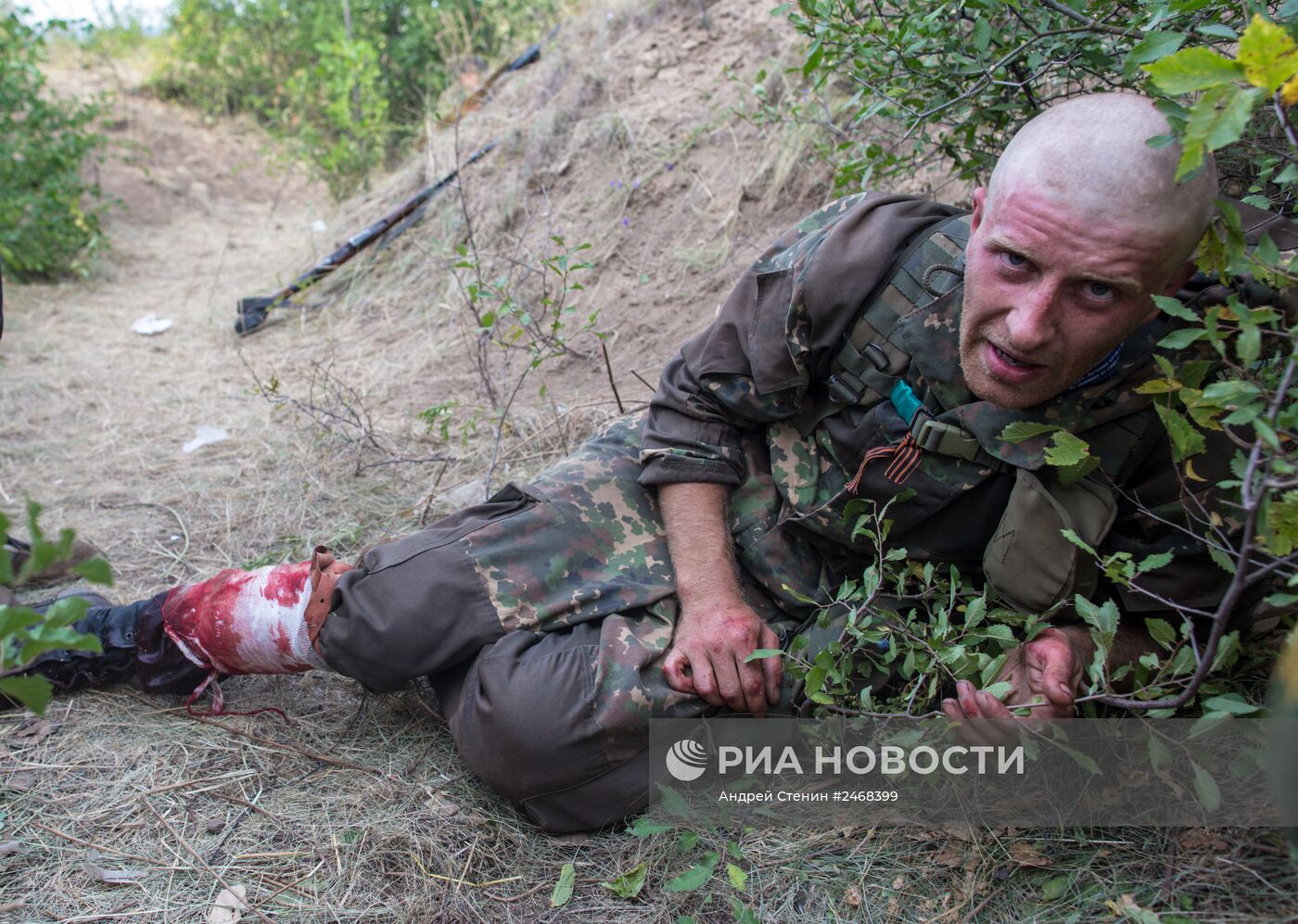 Бой за приграничное село в районе города Снежное в Донецкой области
