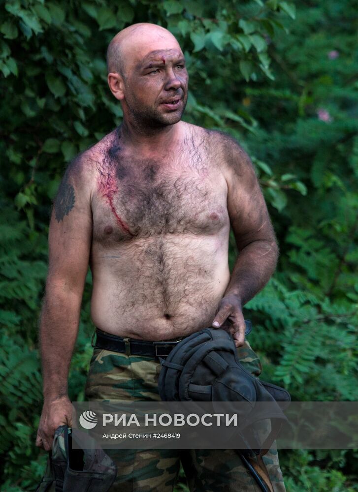 Бой за приграничное село в районе города Снежное в Донецкой области