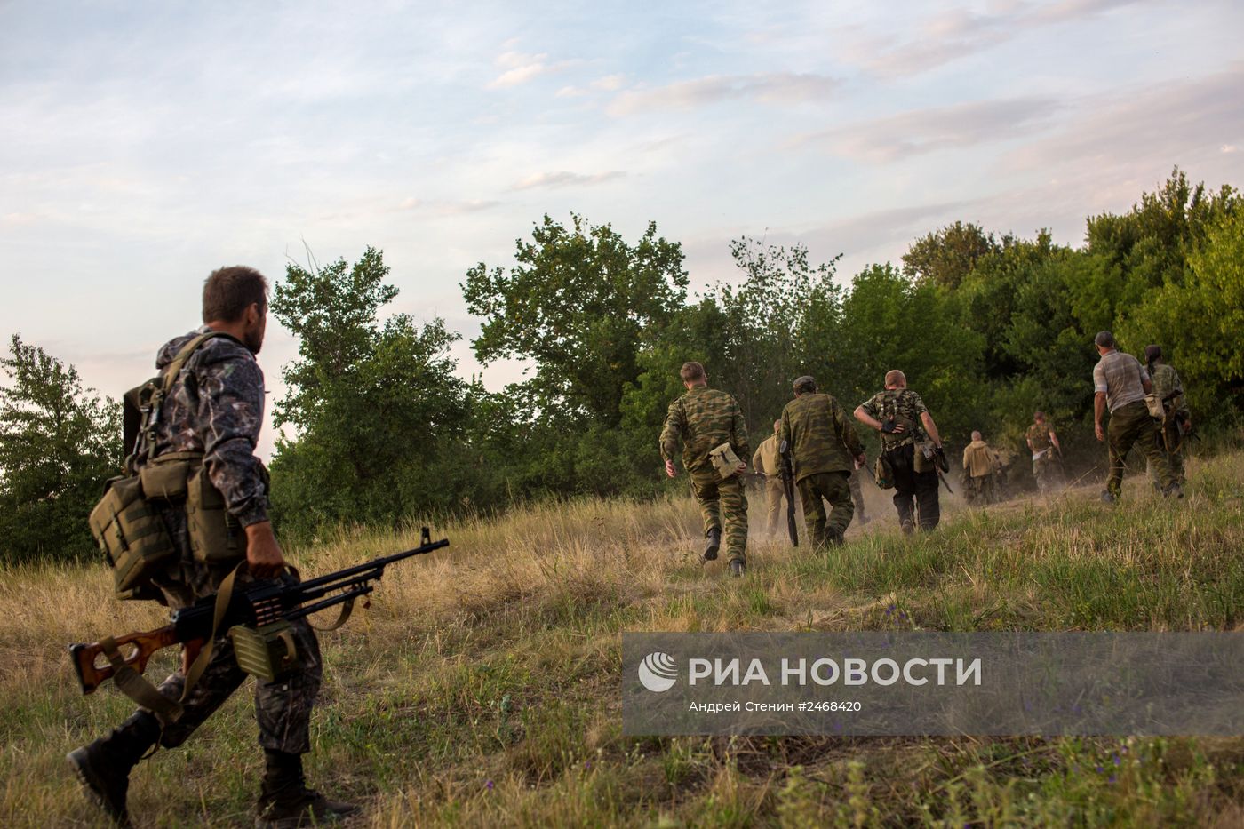 Бой за приграничное село в районе города Снежное в Донецкой области