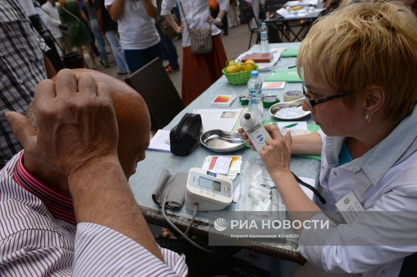 Открытие первой в Москве зоны, свободной от курения