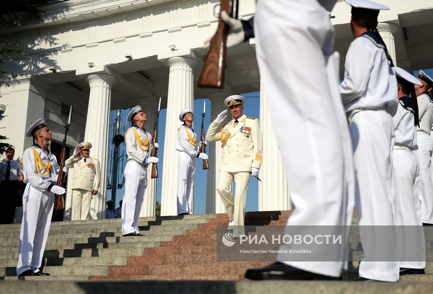 Празднование Дня ВМФ России в Севастополе