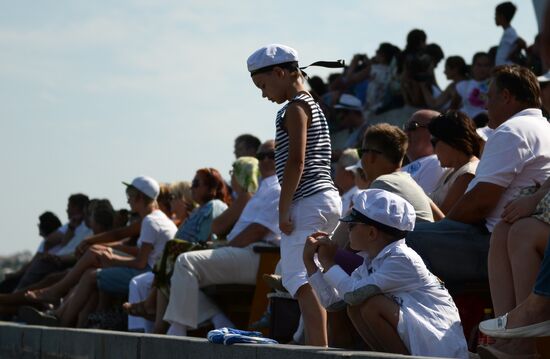 Празднование Дня ВМФ России в Севастополе