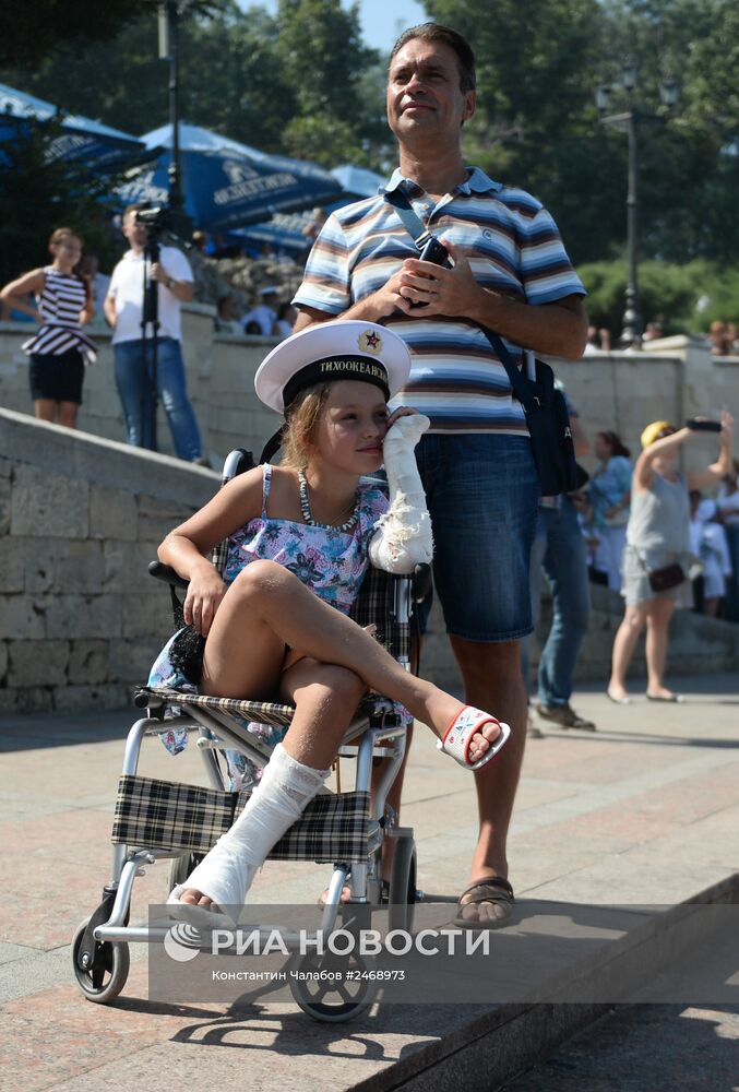 Празднование Дня ВМФ России в Севастополе