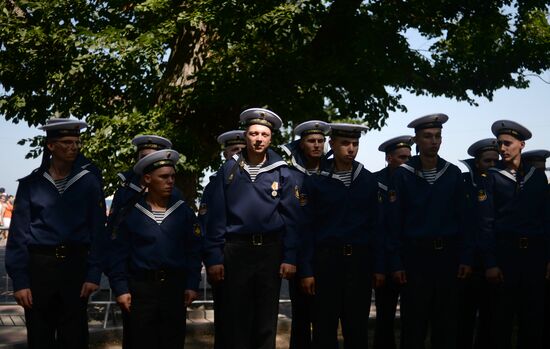 Празднование Дня ВМФ России в Севастополе