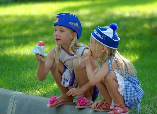 Празднование Дня ВМФ России в Севастополе